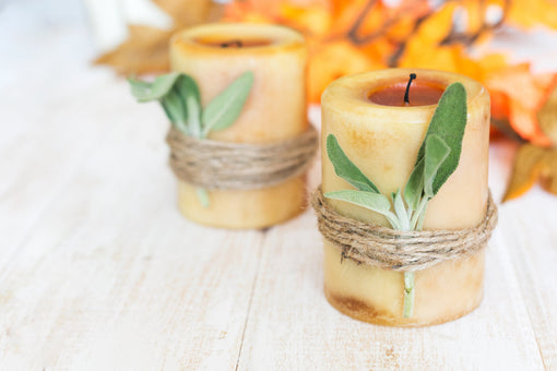 Scented Soy Candles with White Lid