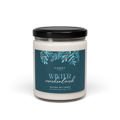 Winter Wonderland Scented Soy Candle — 9oz Holiday Aromatherapy Jar