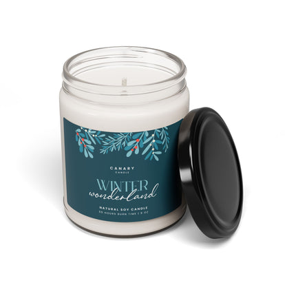 Winter Wonderland Scented Soy Candle — 9oz Holiday Aromatherapy Jar